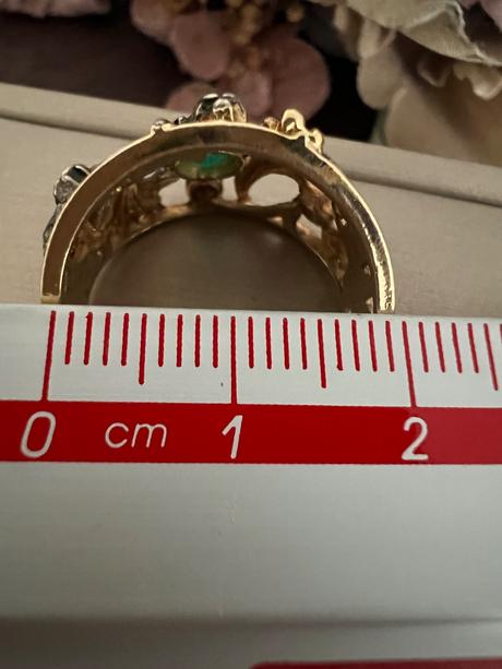 Strieborny prsten s 18k zlatom, 