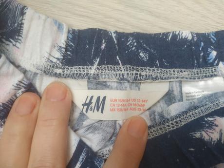 Sukna 12 - 14 rokov atypický strih, h&m,158