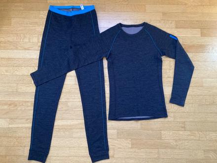 Malo noseny zajo termo set, merino vlna,v158/164, zajo,158