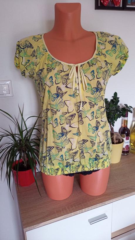 Ležérna voľná blúzka v.34-36-38,xs-s-m, tom tailor,36