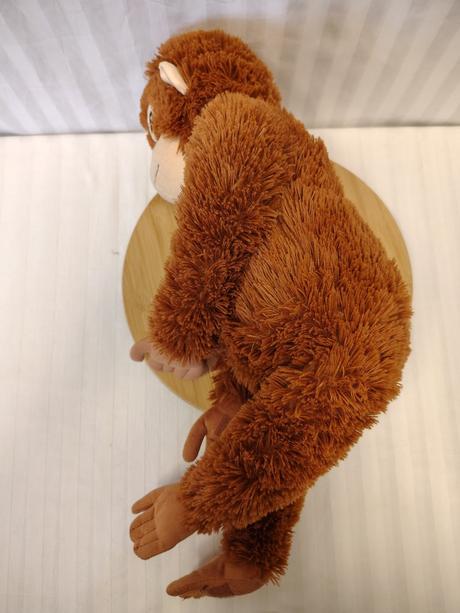 Veľká plyšová hnedá opica orangutan, dlhá 60 cm, 