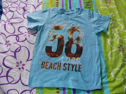 Tyrkysové tričko h&m 86, h&m,86