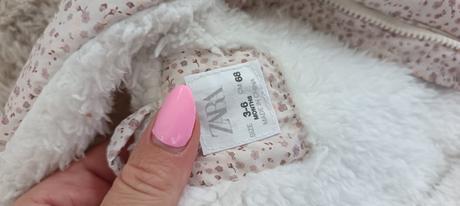 Teplá kombinéza pre dievčatko na zimu, zara,68