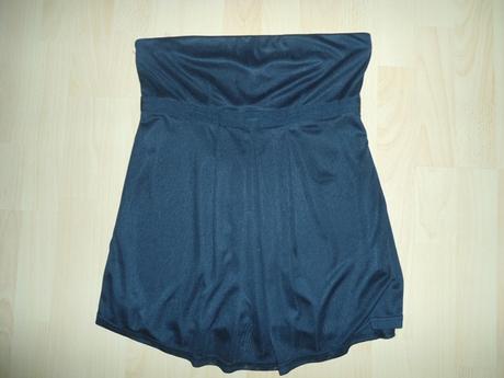 Čierne letne tricko bez ramienok s maslickou, h&m,38