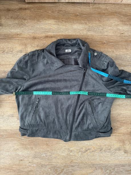 Sivý krivák / velúrová bundička, f&f,xl