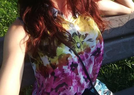 Farebná predĺžená blúzka, h&m