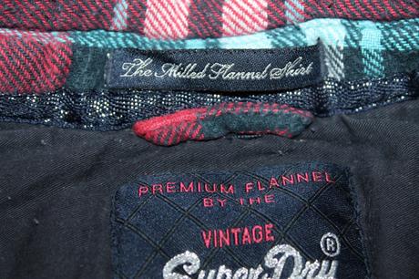 Dámska flanelová košeľa superdry v. xxs, superdry,xs