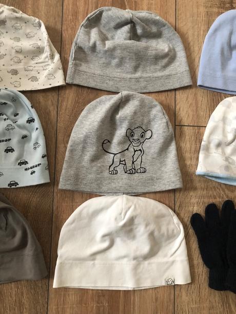 Tenké čiapky + rukavice, 80