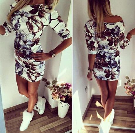 Šaty s kvetinovou potlačou, s