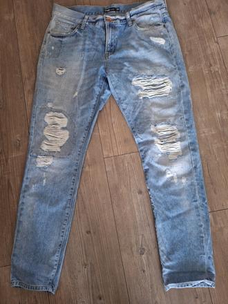 Bledé rifle s dierami veľkosť 29, fishbone,l