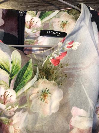 Kvetovane saty bez rukavov 38, orsay,38