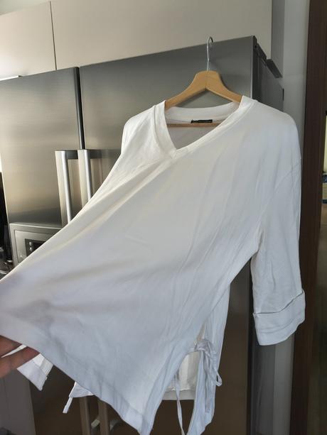 Zara bavlnený maxi oversize top, zara,l / m
