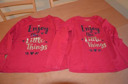 Červené tričká f&f - v.128,134, 128