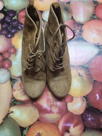 Dámske kožené topánky na platforme, 38