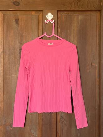 Vrúbkované tričko ružové f&f, f&f,146