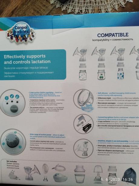 Odsávačka mlieka canpol babies, 