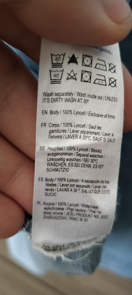 Šaty tenké riflové 38/40, tesco,m