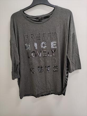 Sivé tričko bonita, pošta grátis, l
