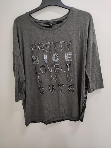 Sivé tričko bonita, pošta grátis, l