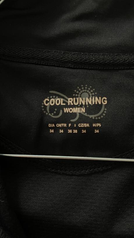 Tchibo bežecké funkčné tričko dlhý rukáv zips 34, xs