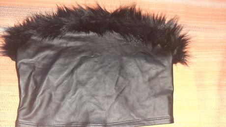 Koženkový top xs/s., xs