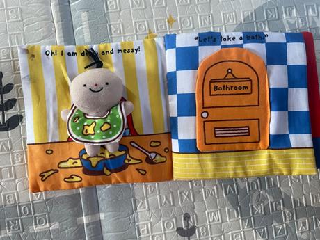 Textilná kniha it s a bath time, 