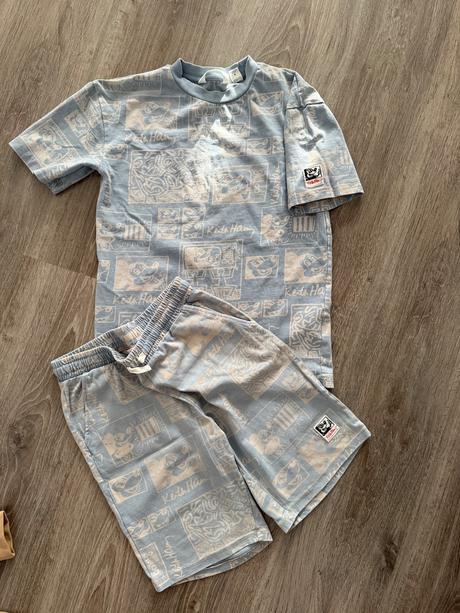 H&m set tricko + sortky mickey, h&m,140
