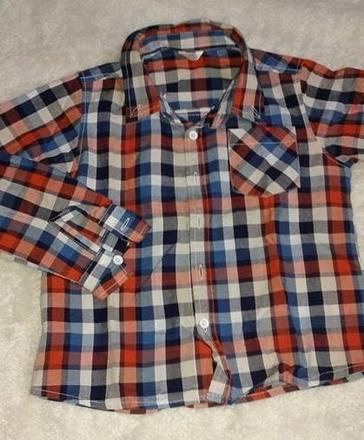 Chlapčenská károvaná košeľa, veľ. 116, 116