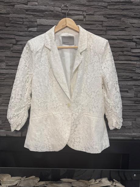 Biele čipkové sako, vero moda,38