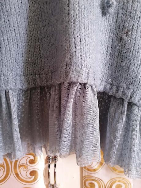 Hrubý pulover s volánom, zara,s