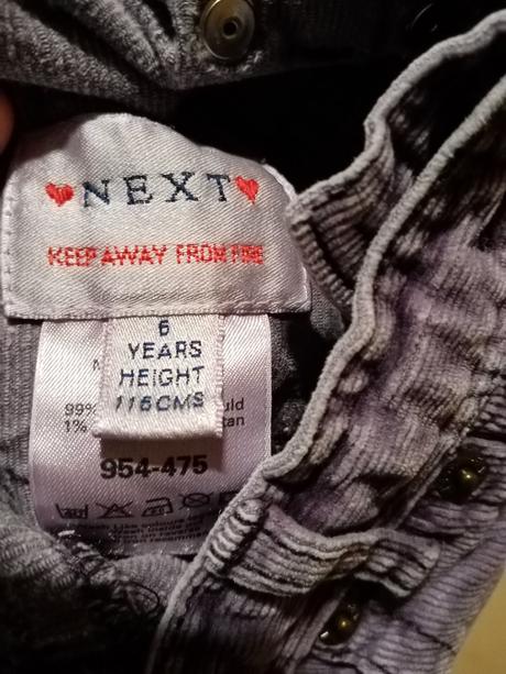 Dievčenske menzestrove nohavice, next,116