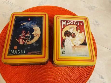 Maggi retro plechovky/ 4 ks,