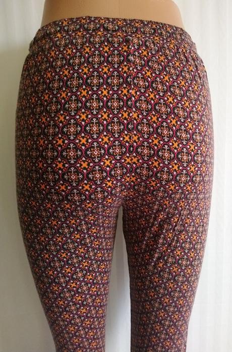 Dámske elastické trištvťáky s farebným vzorom, yes, xs