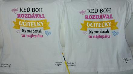 Maľované tričko pre učiteľky, l / m / s / xl / xxl