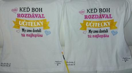 Maľované tričko pre učiteľky, l / m / s / xl / xxl