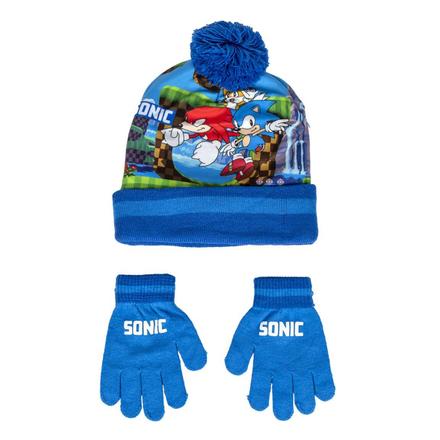 Zimný set (čiapka, rukavice) ježko sonic,