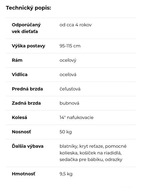 Detsky bicykel paw patrol velkost- 14'', 14