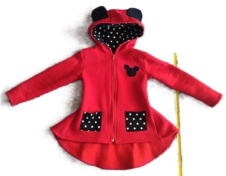 Dievčenský minnie flisový kabátik, 116