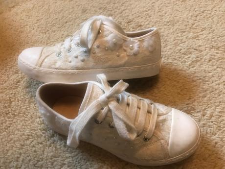 Krásne ozdobené tenisky geox, geox,32