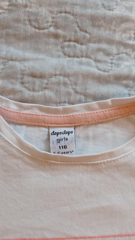 Roztomilé dievčenské tričko so zajkom, dopodopo,116