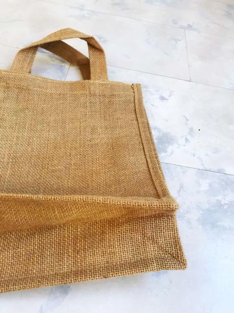 Jutová naturálna taška,
