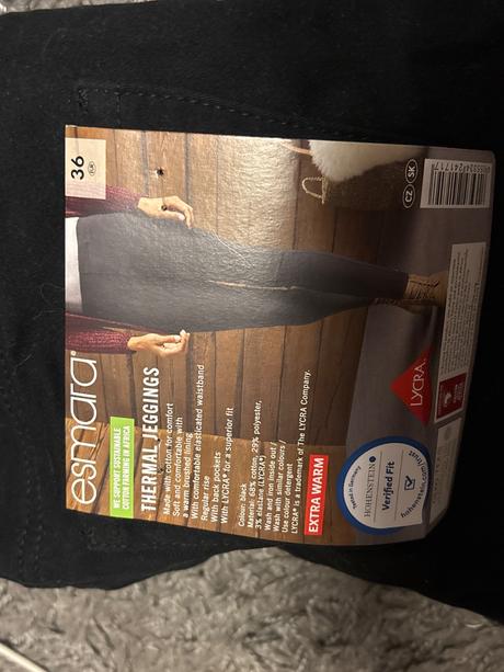 Rifle elastické - thermal jeggings, esmara,36