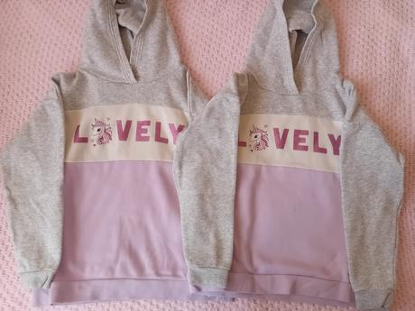 Mikiny pre dvojičky dievčatá 134, 134