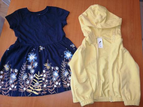 Dievčenské šaty + mikina zn lindex, 86–98
