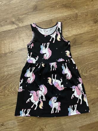 Šaty unicorn, h&m,122