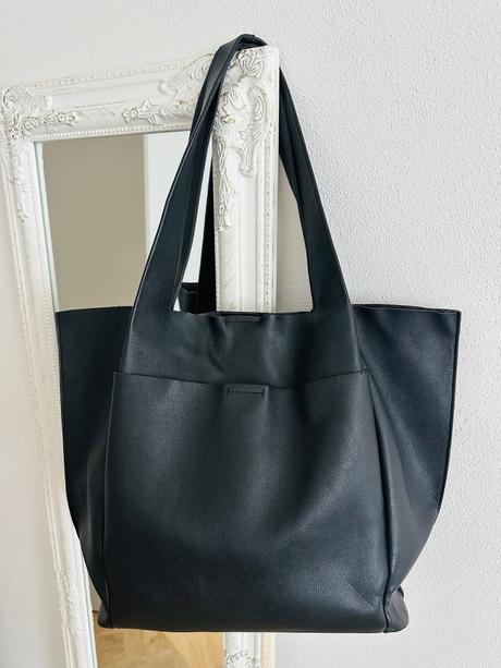 Zara čierna shopper bag, zara