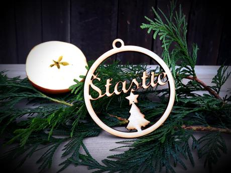 Vianočne ozdoby - drevené, 