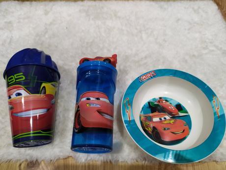 Poháre + miska cars, 
