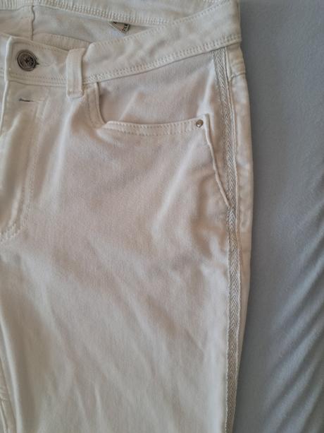 Biele nohavice, tchibo,m