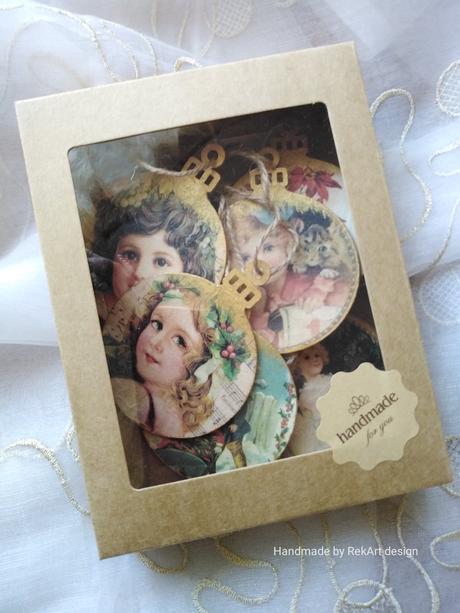 Hand made vianočné ozdoby na stromček, 